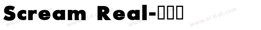 Scream Real字体转换